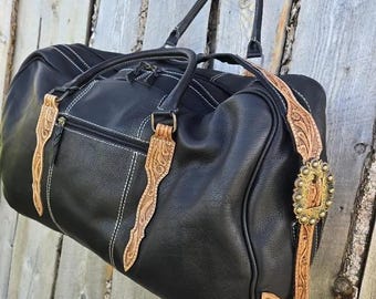The Rancher Leather Duffel Bag– Western Luggage
