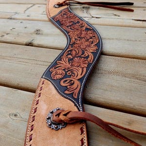 Stockmans- Roughout Breast Collar- Brown Buckstitch