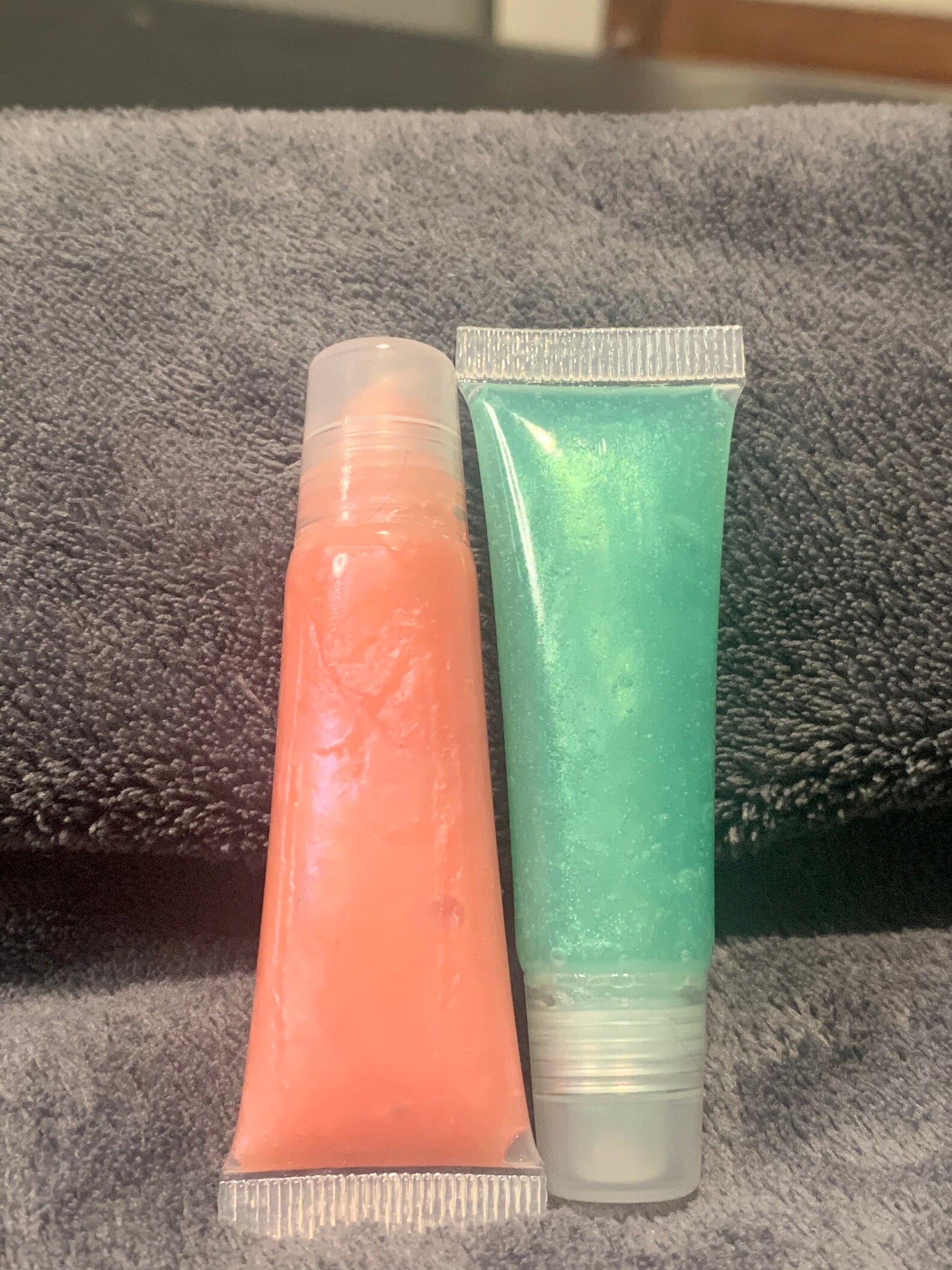 Mint green and pink lipgloss Etsy