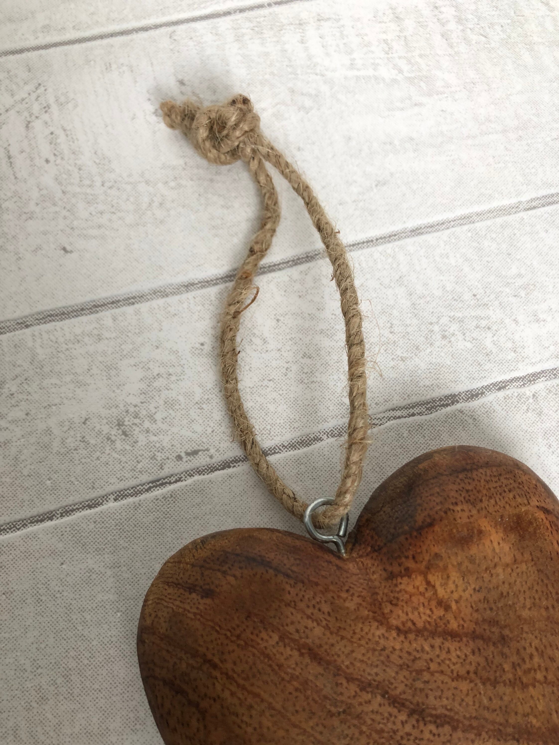Wooden Love Heart Hanging Decoration Etsy