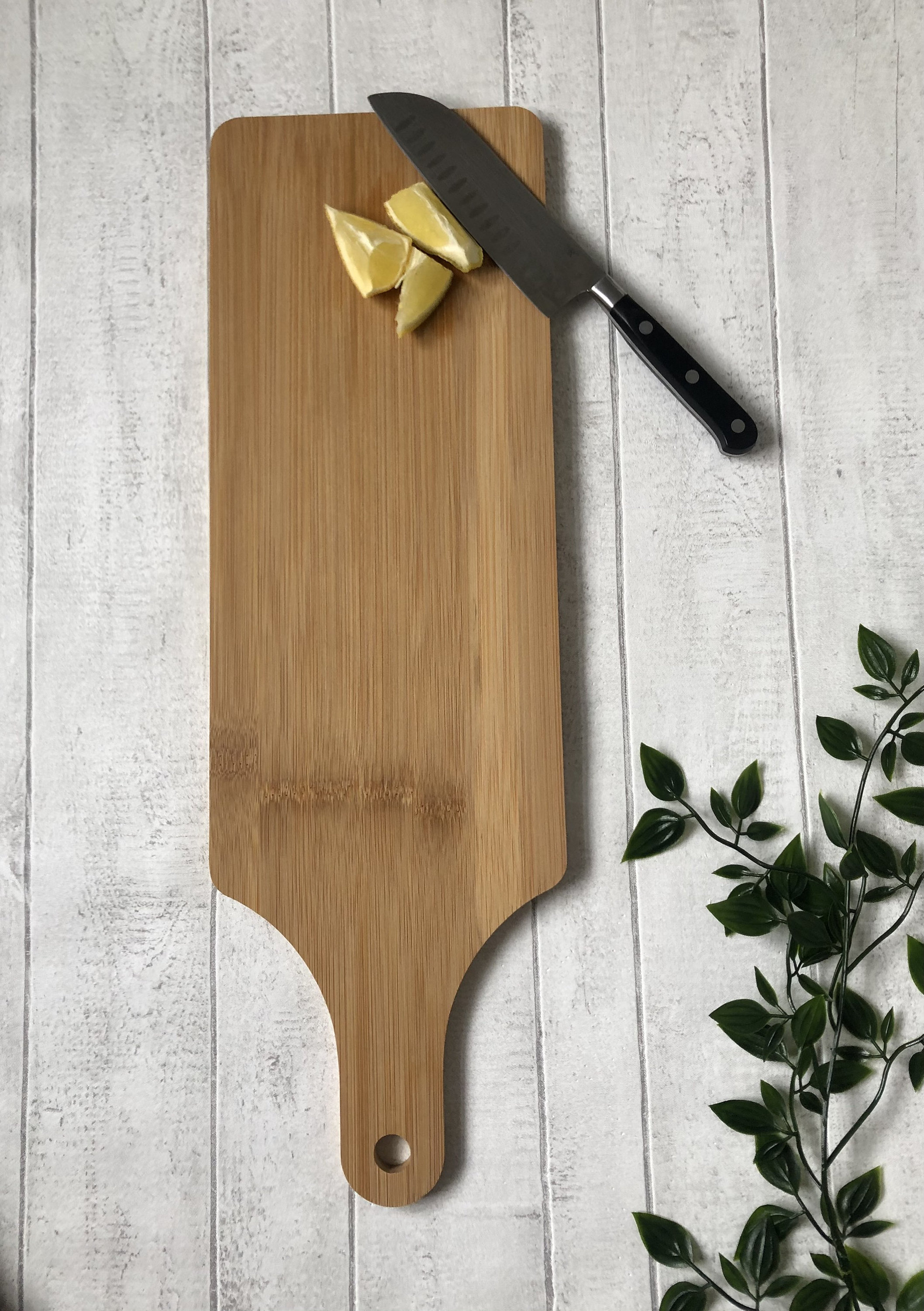 Bamboo Wooden Serving Tray/Paddle chopping board. Kitchenware Etsy