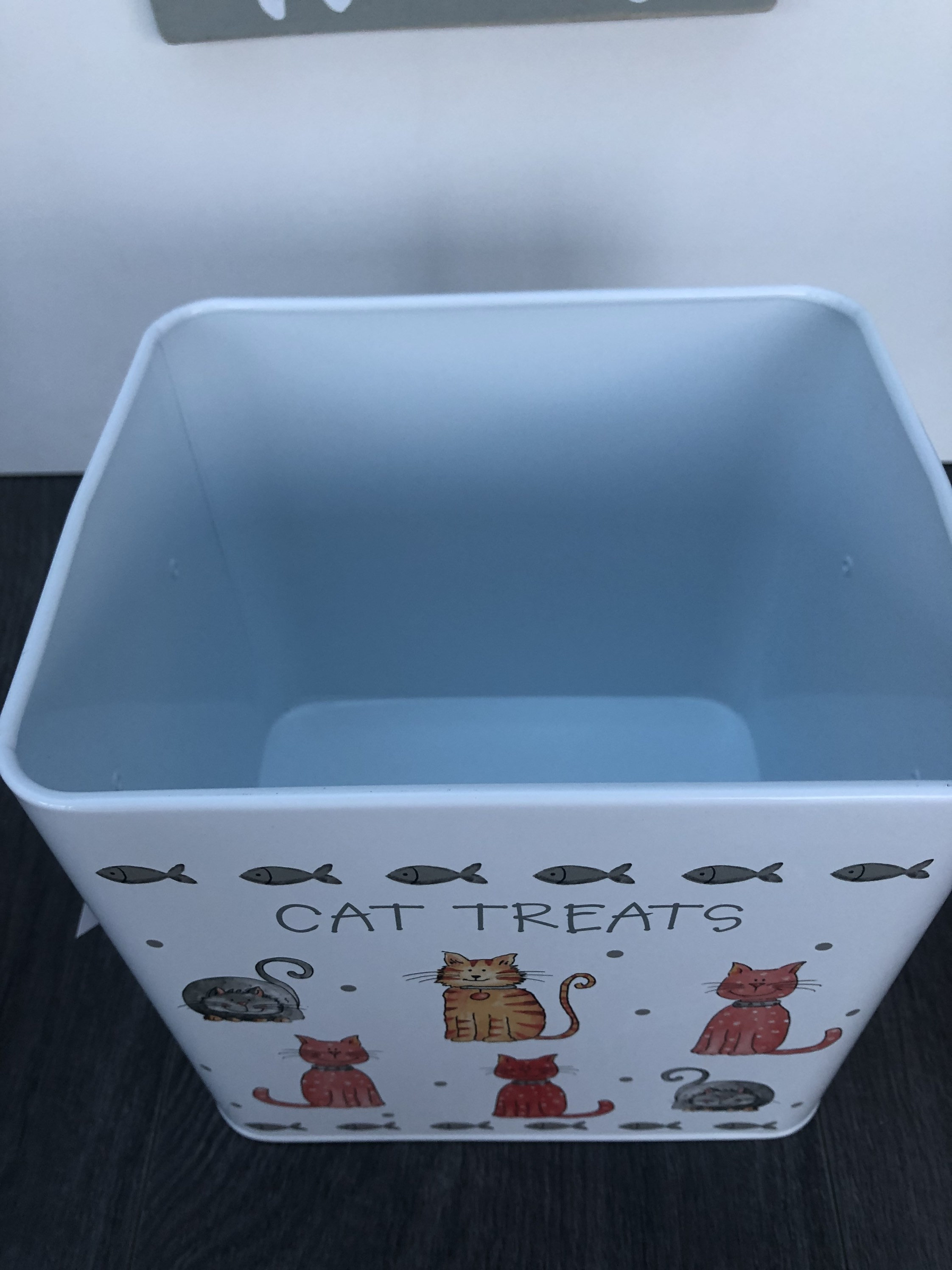 Faithful Friends Cat Treat tin 20cm pet food storage tin Etsy