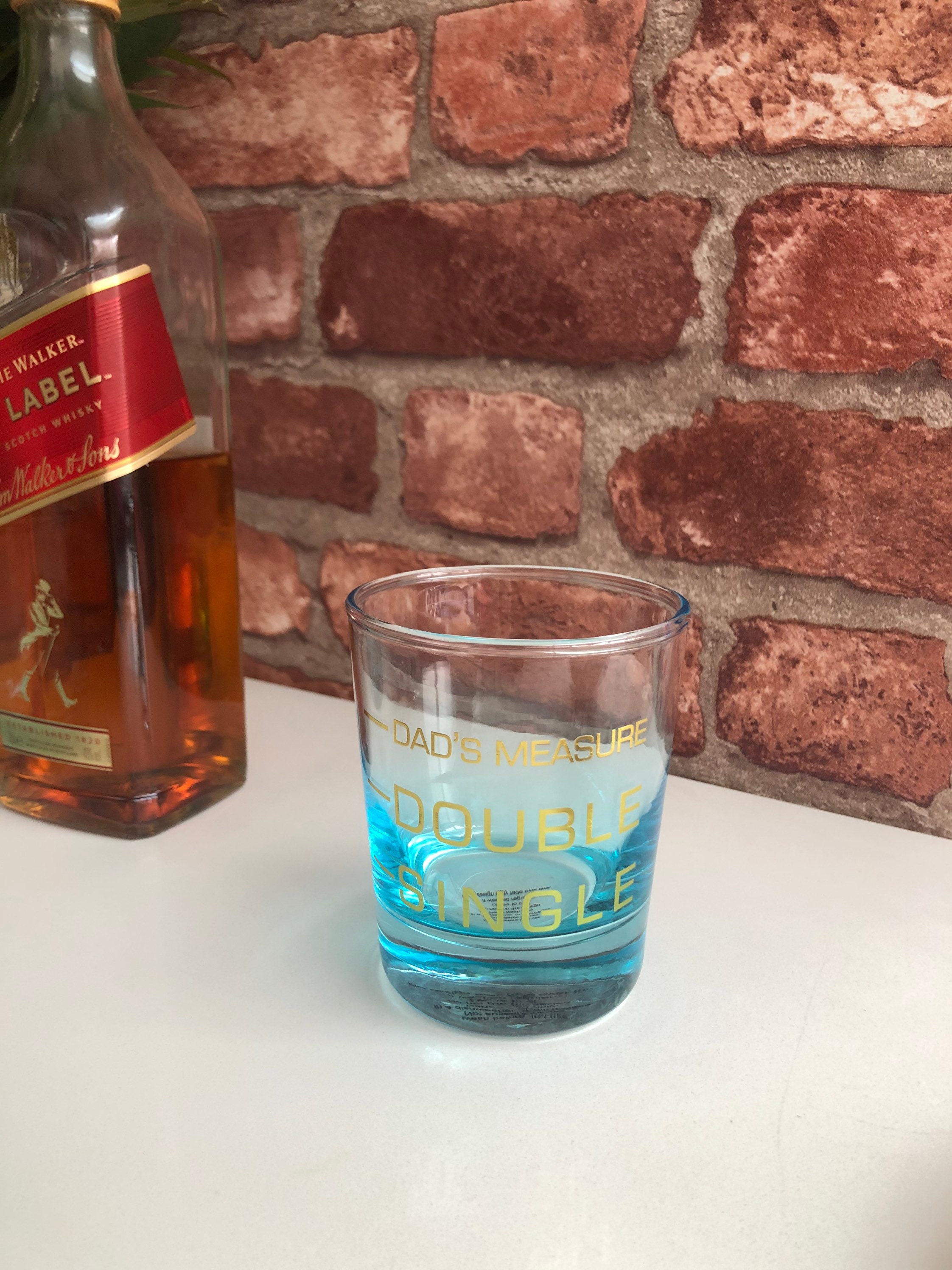 Printed Dads Measure Whiskey Glass Etsy