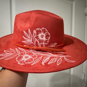 Assorted Wide Brim Vegan Suede Fedoras w/ Braided Tassel