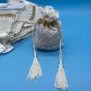 Wedding or Party Candy favor pouches, Crushed velvet drawstring bag, 10 pieces available.