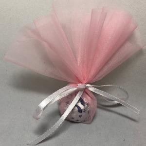 9" Tulle Circles | Light Pink Tulle | 50 pcs | Wedding Favor Decor | Bridal Shower Favor Decor | Gift Wrapping | Tulle Circles