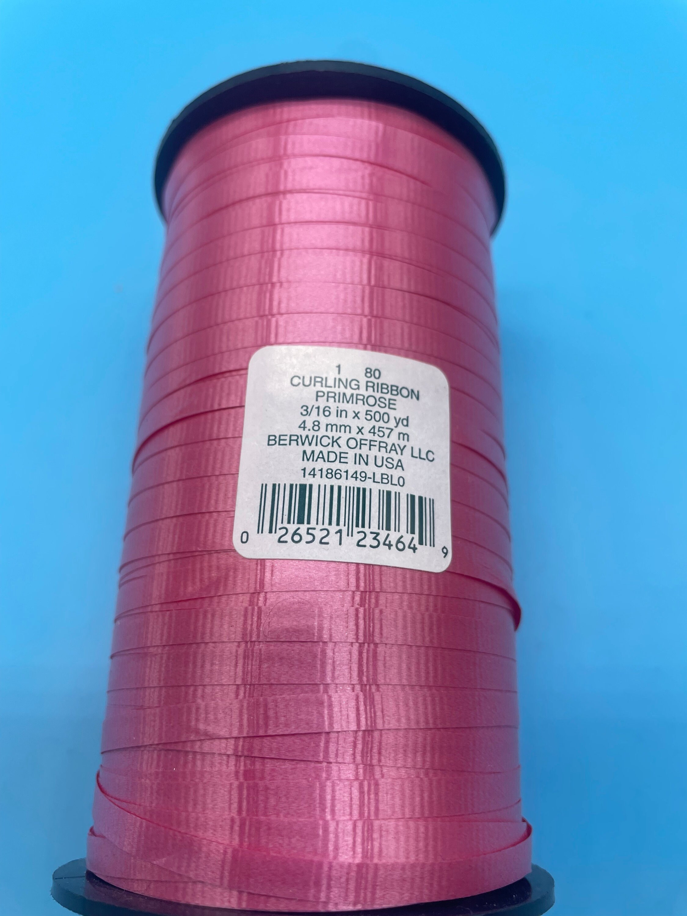 Curling Ribbon Spool Crimped 3/16 500 Yards 1500 Feet, Offering 27