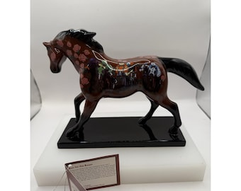 El sendero de los ponis pintados corre por las rosas. Artista: Janee Hughes. Vintage. Muy buen estado. Leer.