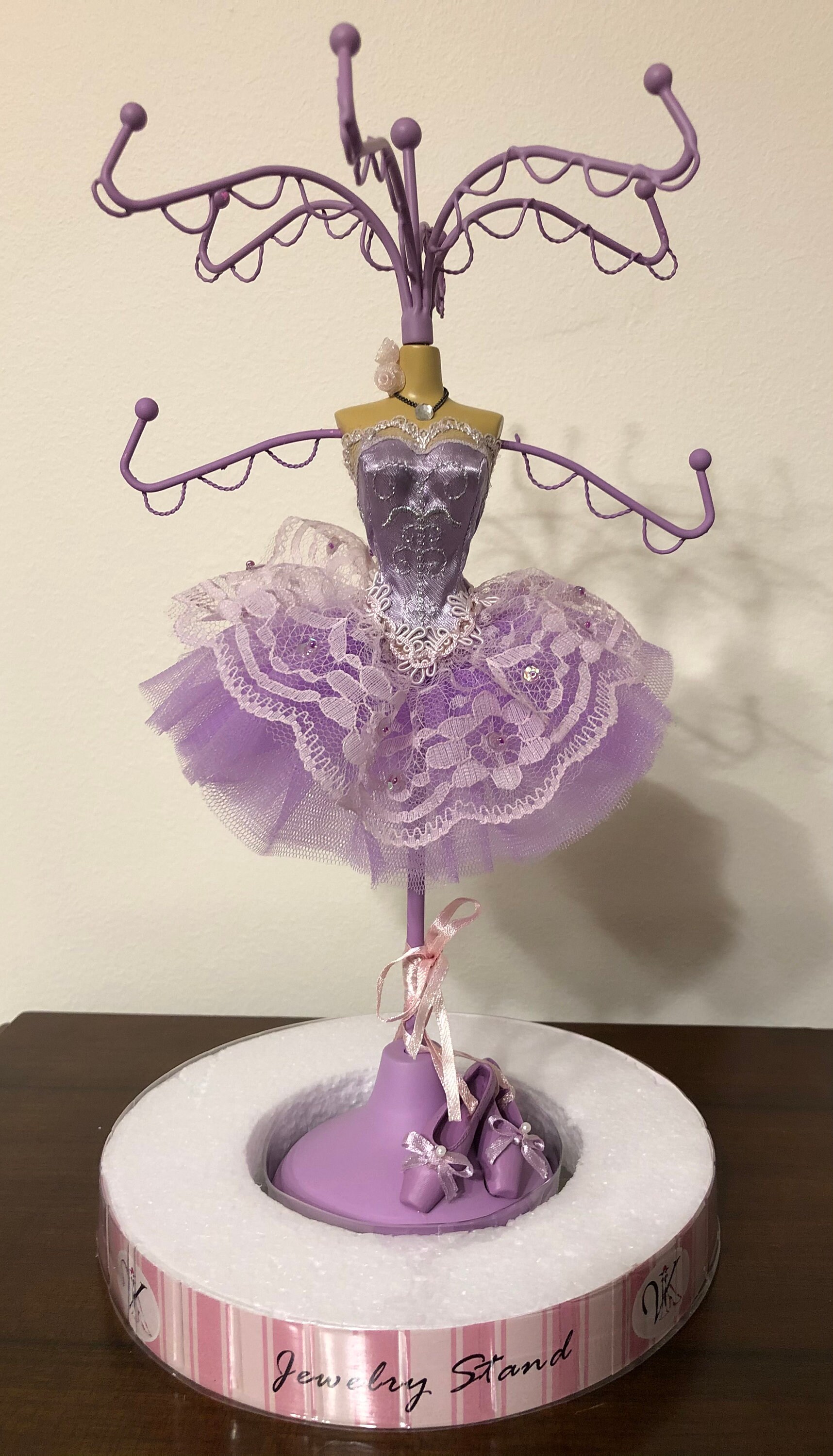 Jewelry Stand Ballerina / Purple Ballerina / Necklace Display Etsy
