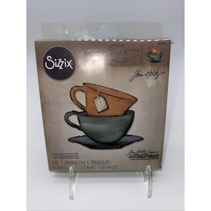 Sizzix Änderungen Bigz Die Tim Holtz Tea Time 660234 Retired HTF Versiegelt Neu