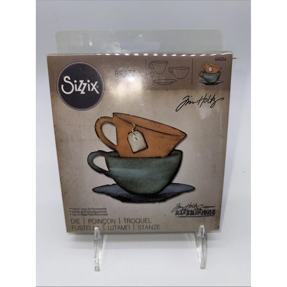 Sizzix Alterations Bigz Die Tim Holtz Tea Time 660234 Retired HTF