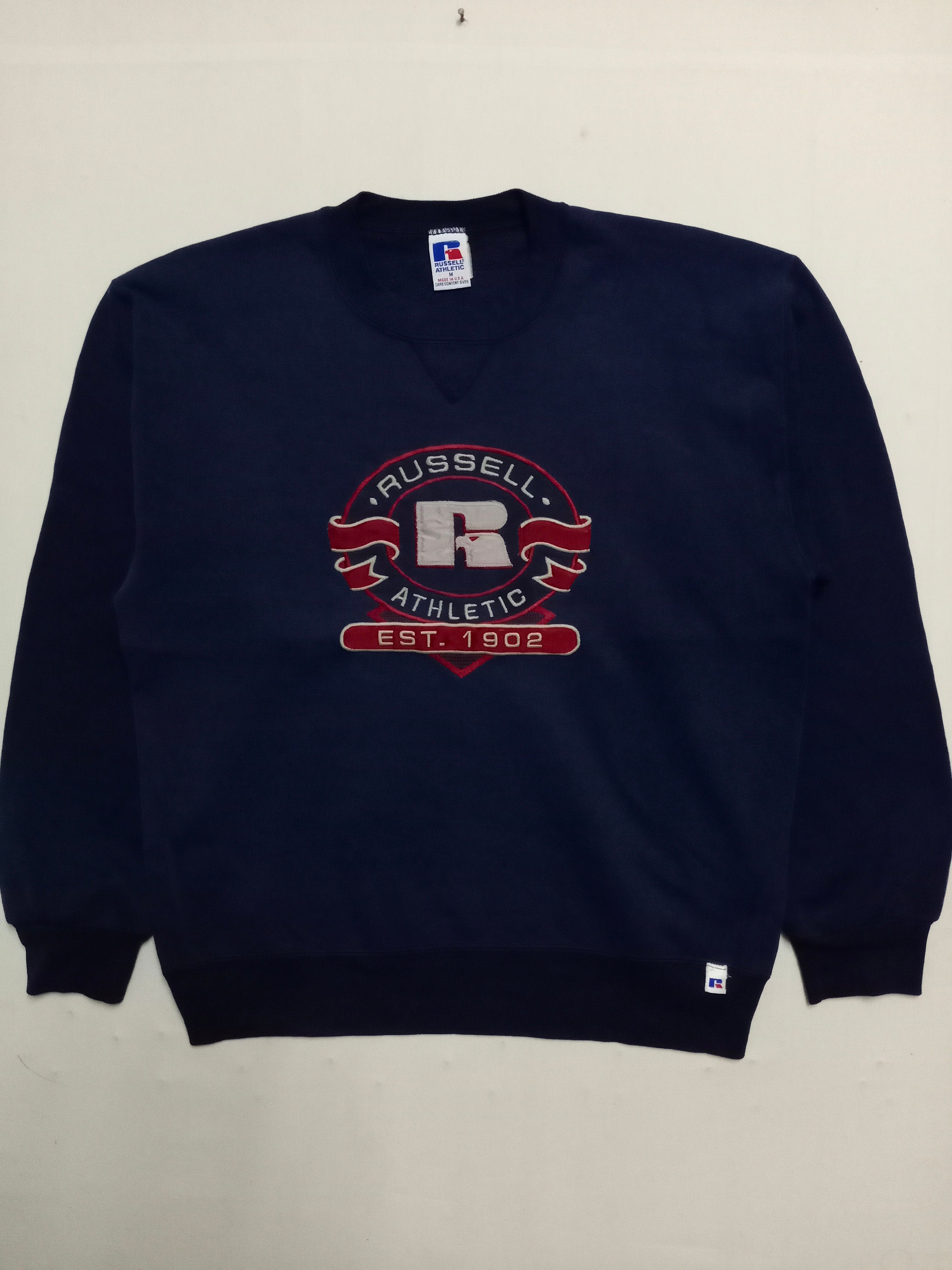 Vintage 90s Russel Athletic Spellout Logo Sweatshirt | Etsy
