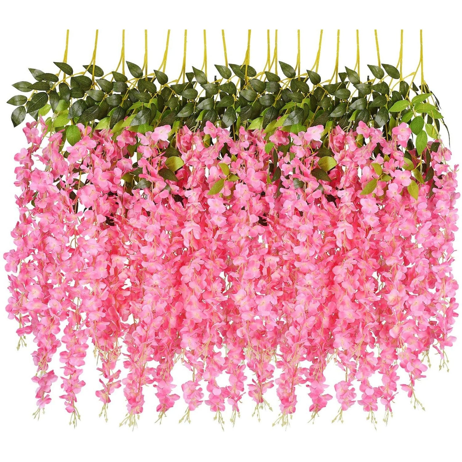 Artificial Fake Wisteria Vine Ratta Hanging Garland For Party Etsy