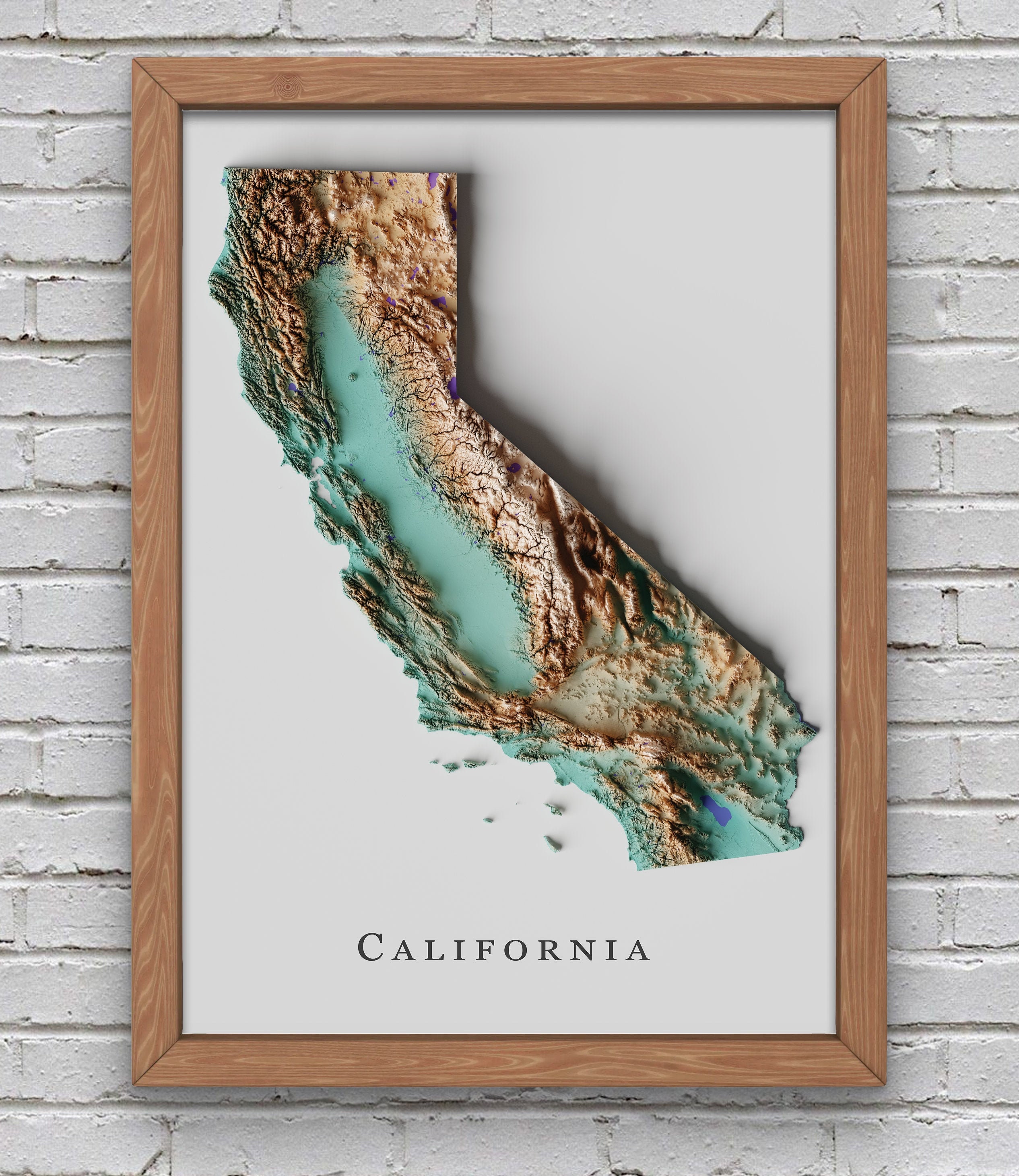 California Relief Map Making From A Project