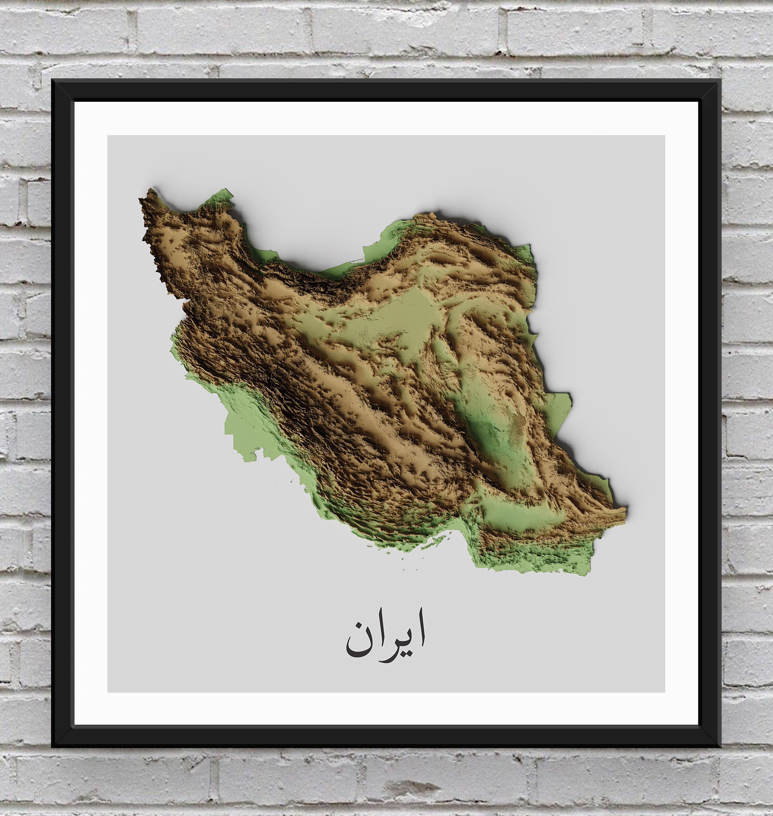 Iran Relief Map
