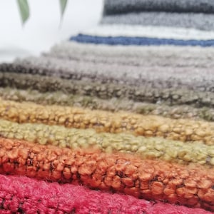 Boucle Upholstery Fabric: 56&quot; Wide, Faux Sheepskin Style