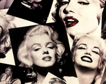 9 | Marilyn Monroe Fabric by the Yard | Old Movie Print Fabric | Cinema Fabric | 40s 50s Vintage Drapery Sofa Couch Chair Furniture