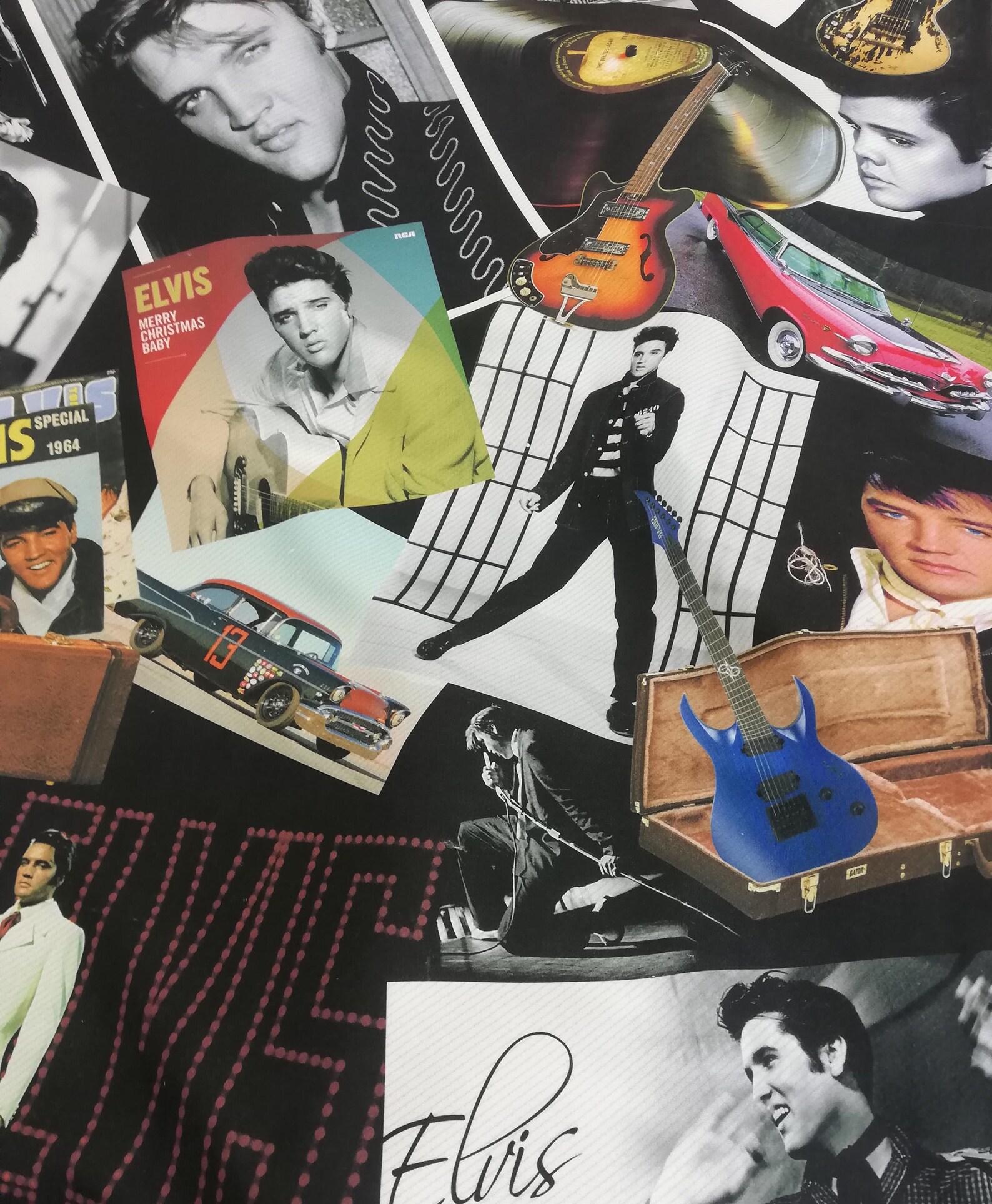 Elvis Presley Fabric by the Yard Printed Fabric Upholstery Etsy