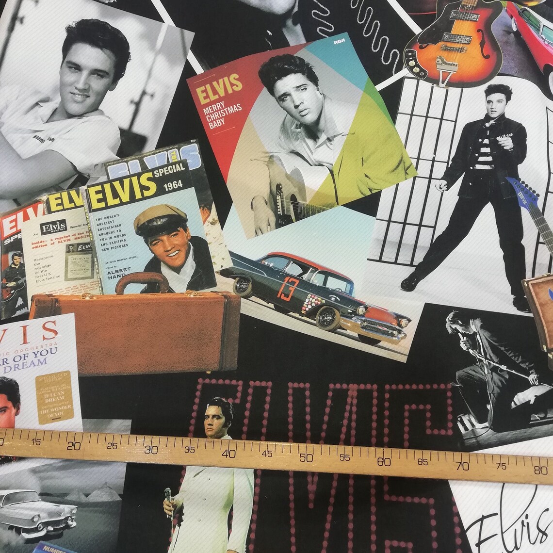 Elvis Presley Fabric by the Yard Printed Fabric Upholstery Etsy