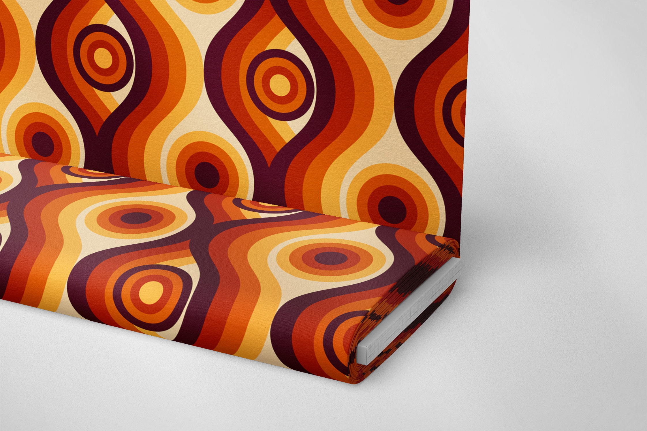 96 1950 s 1960 s Retro Geometric Fabric by the Yards Vintage  