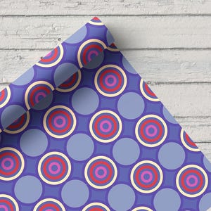 64 | 1950&#39;s 1960&#39;s Retro Colorful Geometric Fabric by The Yard | Vintage Fabric | PES Fabric | Furniture Upholstery Fabric | Sewing Fabric