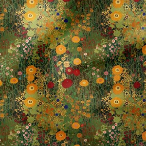 Vintage Botanical Garden Print Fabric by the yards, 142 cm Wide, Stain-Resistant, Home Décor & Craft Fabric