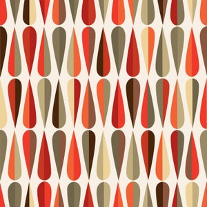 6 | 1950&#39;s 1960&#39;s Retro Colorful Geometric Fabric by The Yard | Vintage Fabric | Polyester Fabric | Print Fabric | Sewing Fabric | Curtain