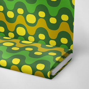5 | 1950&#39;s 1960&#39;s Retro Colorful Geometric Fabric by The Yard | Vintage Fabric | Polyester Fabric | Print Fabric | Sewing Fabric | Curtain