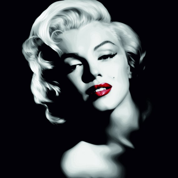 Marilyn Monroe Fabric Poster Panel Fabric Hollywood Print Etsy