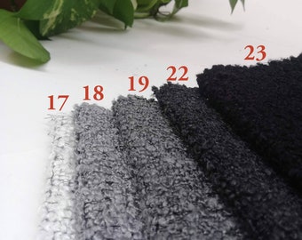 Solid Color Boucle Fabric by the Yard, Textured Upholstery Fabric