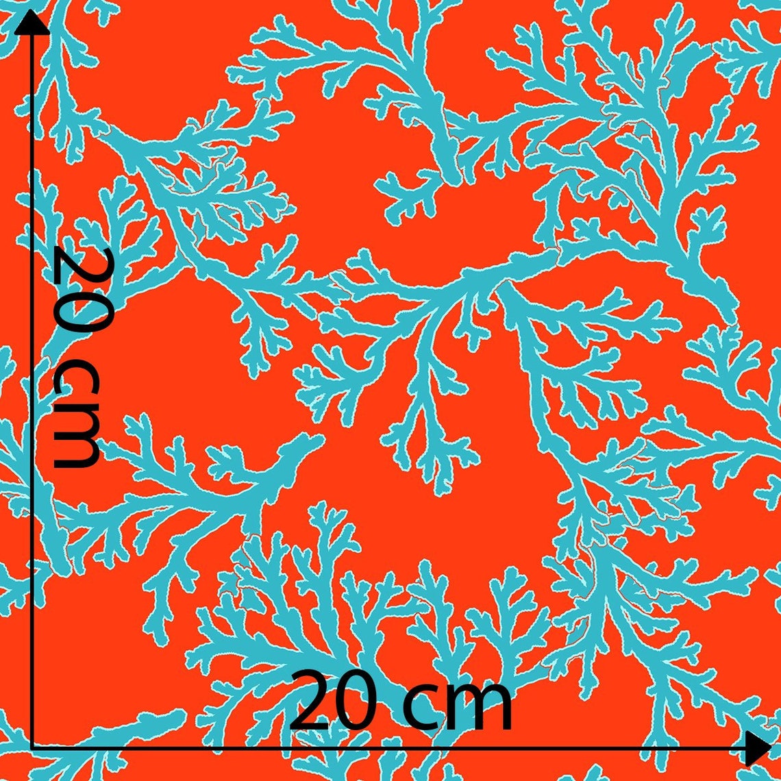 92 Summer Fabricsea Coral Fabric by the Yardvintage Etsy