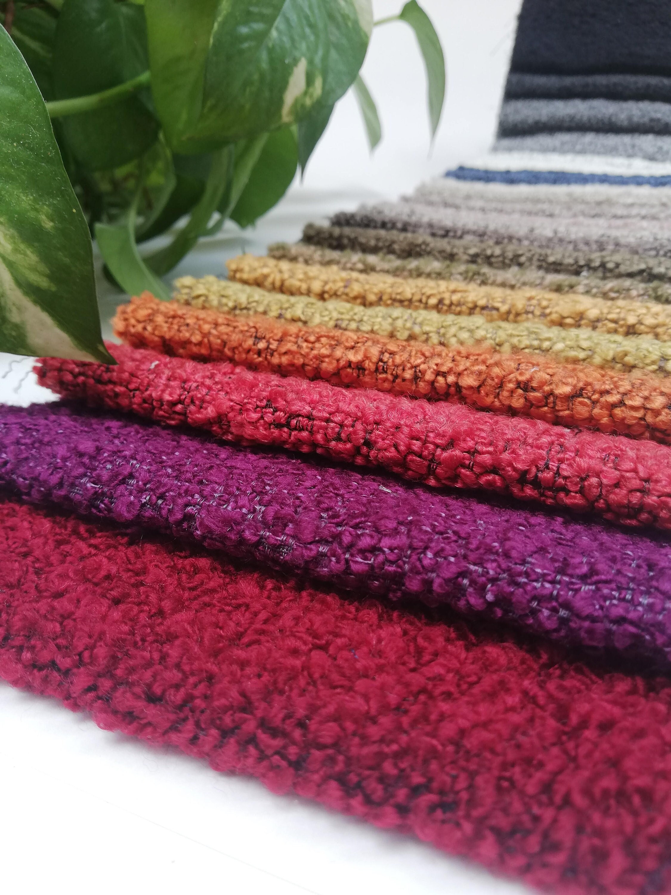 Boucle Knit Fabric by the Yards 23 Colours 55140cm | Etsy