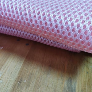 Pink Diamond Mesh Stretch Polyester Fabric by the Yards Big Hole 0.5&#39;&#39; Spandex Fishnet Fabric Wide 58&#39;&#39; Air File Fabric 19 Verschillende