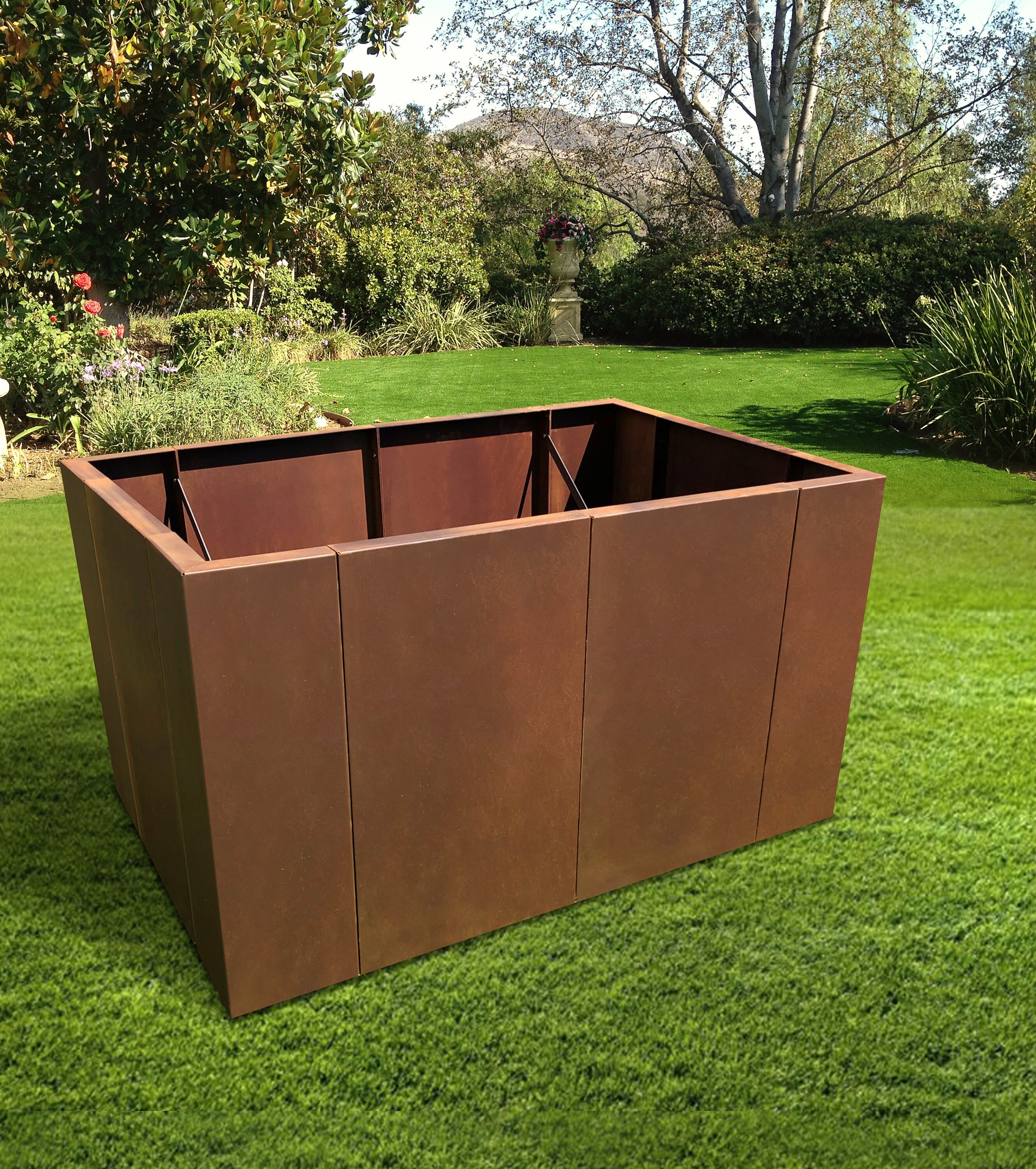Corten Steel Raised Bed Metal Raised Bed Rectangular Rust Etsy Ireland