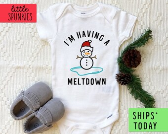 Details about / Christmas Hugs Snowman Baby Infant Bodysuit