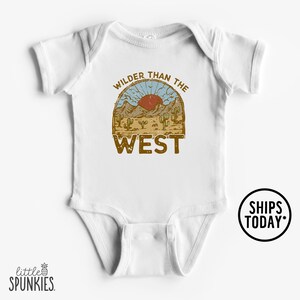 Baby Cowboy Graphic Tee: Wilder Than The West Onesies® Brand - BBL28230