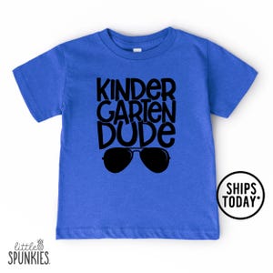 Kindergarten Dude with Sunglasses Boy Shirt, Back to School Kinder Toddler Tees, First Day Kids Outfit - WL23642