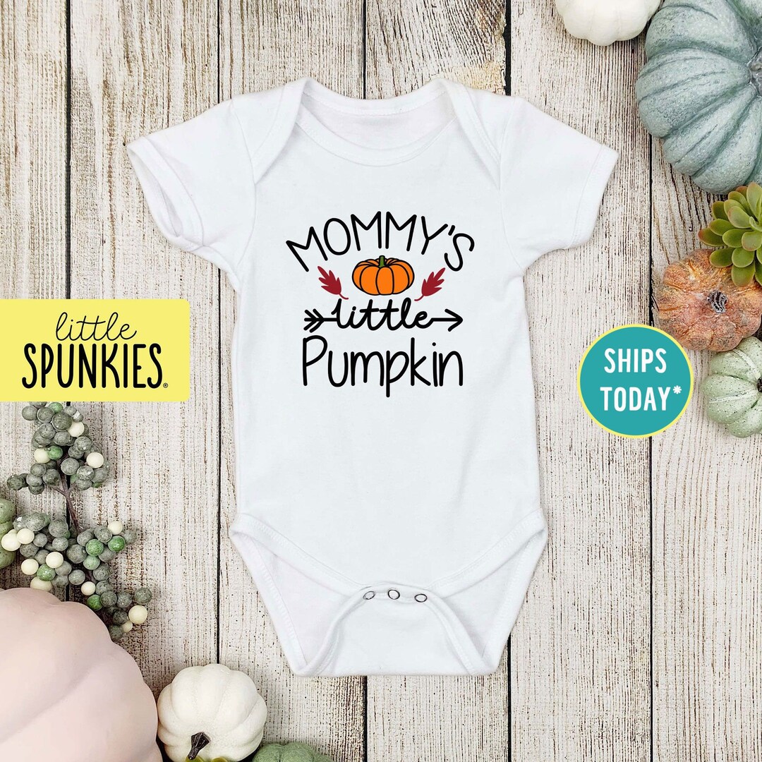 Mommy's Little Pumpkin Onesie® Cute Halloween Infant - Etsy