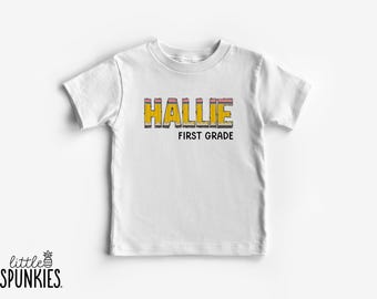 Customizable Pencil Name T-Shirt: Personalized Back to School Shirt - WL23813