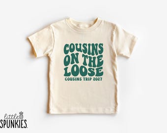 Cousins on the Loose with Custom Year Graphic Tee: Funny Family Trip Shirts - RL19144