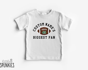 High School Football Graphic Tee for Kids: Personalized Biggest Fan T-Shirt - XL24824