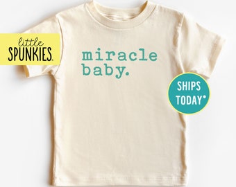 Miracle Baby Infant T-Shirt, Natural Religious Baby Bodysuit, Rainbow Baby Gift