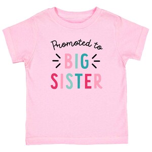 Promoted to Big Sister T-shirt, Pregnancy Announcement Shirt, Girls T ...