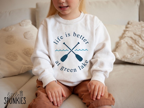 Lake Sweatshirts for Kids: Life is Better at Custom Lake Name Sweatshirt - YL25919