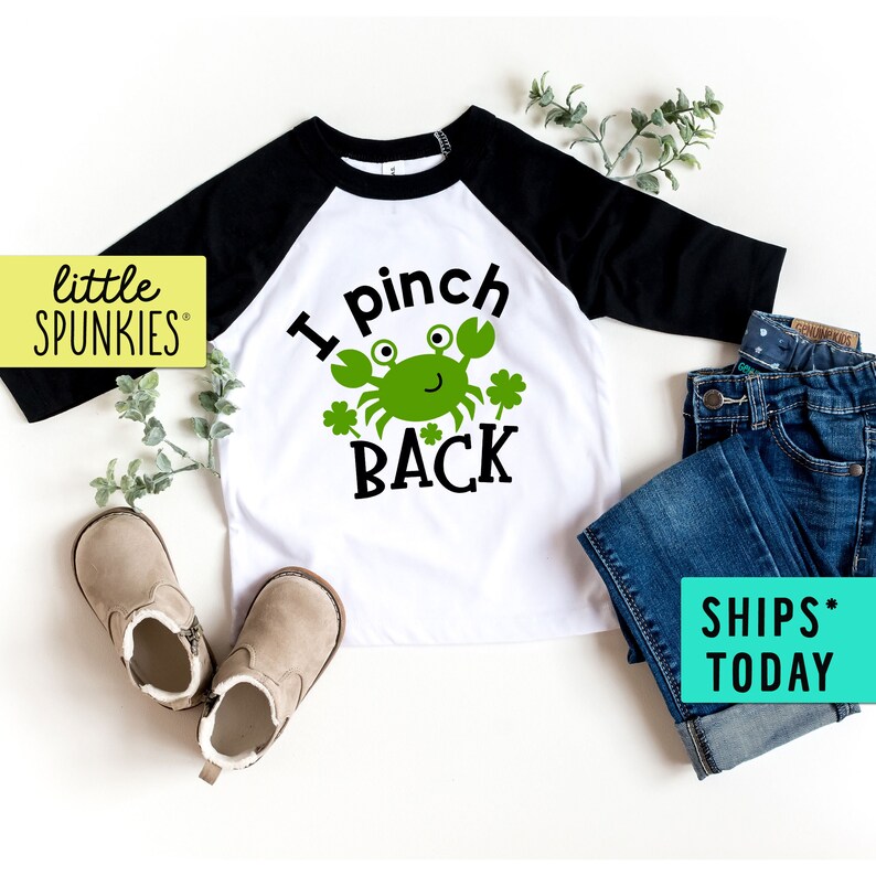 Funny St Patrick/'s Day Shirt Baseball Graphic Tee I Pinch Back Toddler Raglan