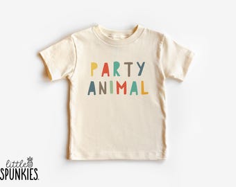 Party Animal Toddler Shirt: Zoo Themed Birthday Graphic Tee for Kids - NL14520