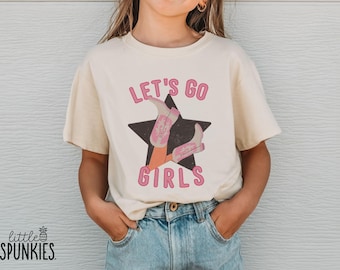 Let's Go Girls Toddler Graphic Tee: Kids Country Western T-Shirt - BBL28212