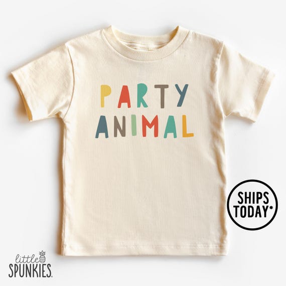 Party Animal Toddler Shirt: Zoo Themed Birthday Graphic Tee for Kids - NL14520
