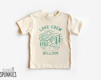 Custom Lake Crew Shirt for Kids: Personalized Camping T-Shirt - YL25898