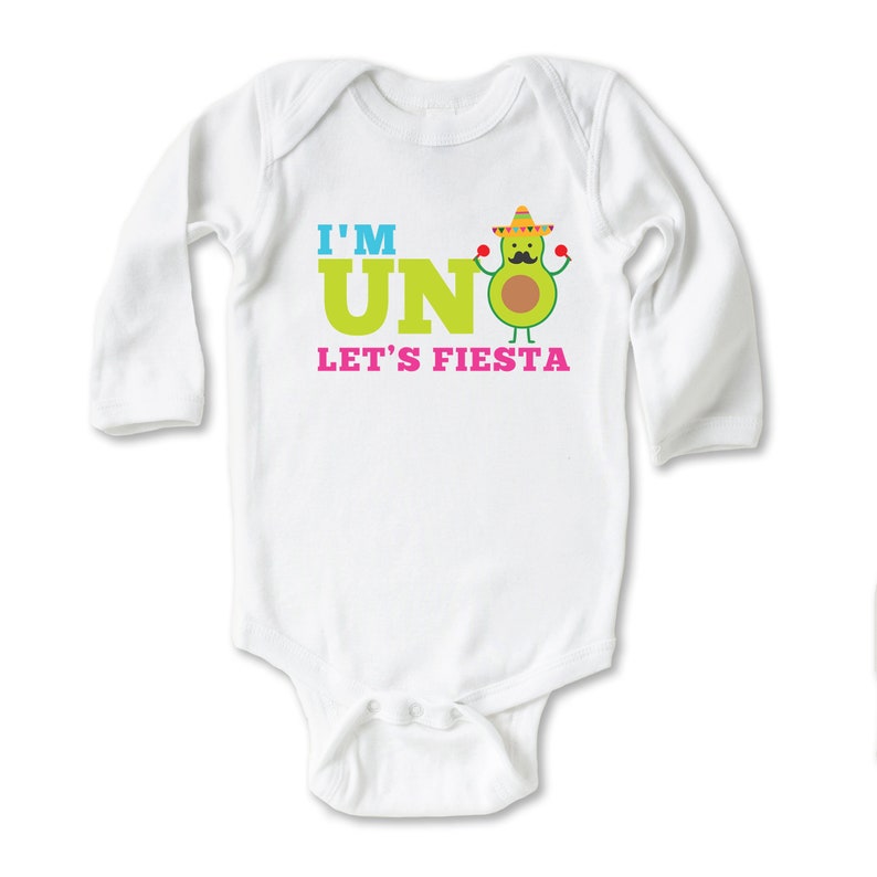 Cinco De Mayo Birthday Outfit Baby Bodysuit I/'m Uno Let/'s Fiesta Onesie\u00ae